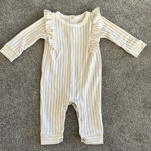 Never worn! Pehr 6-12mo Stripped Onsie